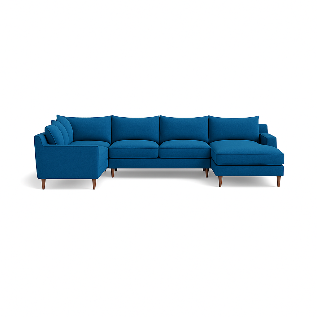 Sloan 5-Seat Corner Sectional Sofa with Right Chaise Standard Depth — Standard Chaise