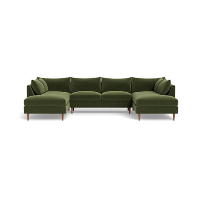 Sloan 4-Seater U-Chaise Sectional Standard Depth Symmetrical Peninsula (Copy)