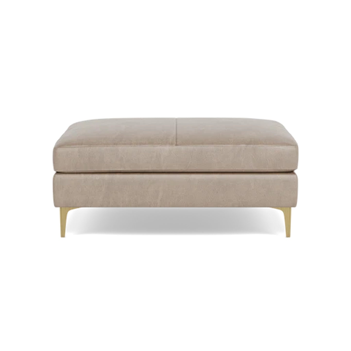 Sloan Leather Ottoman Medium