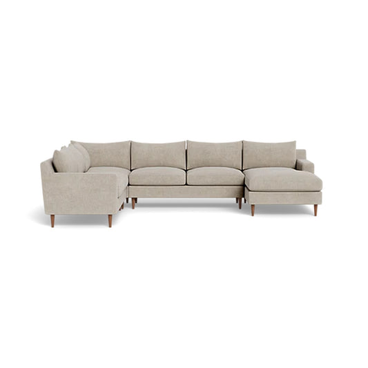 Sloan 5-Seat Corner Sectional Sofa with Right Chaise Deep Seat — Standard Chaise