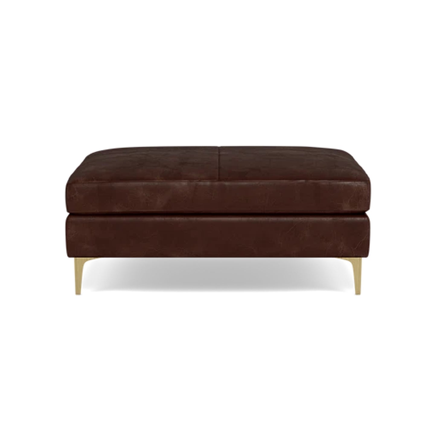 Sloan Leather Ottoman Standard