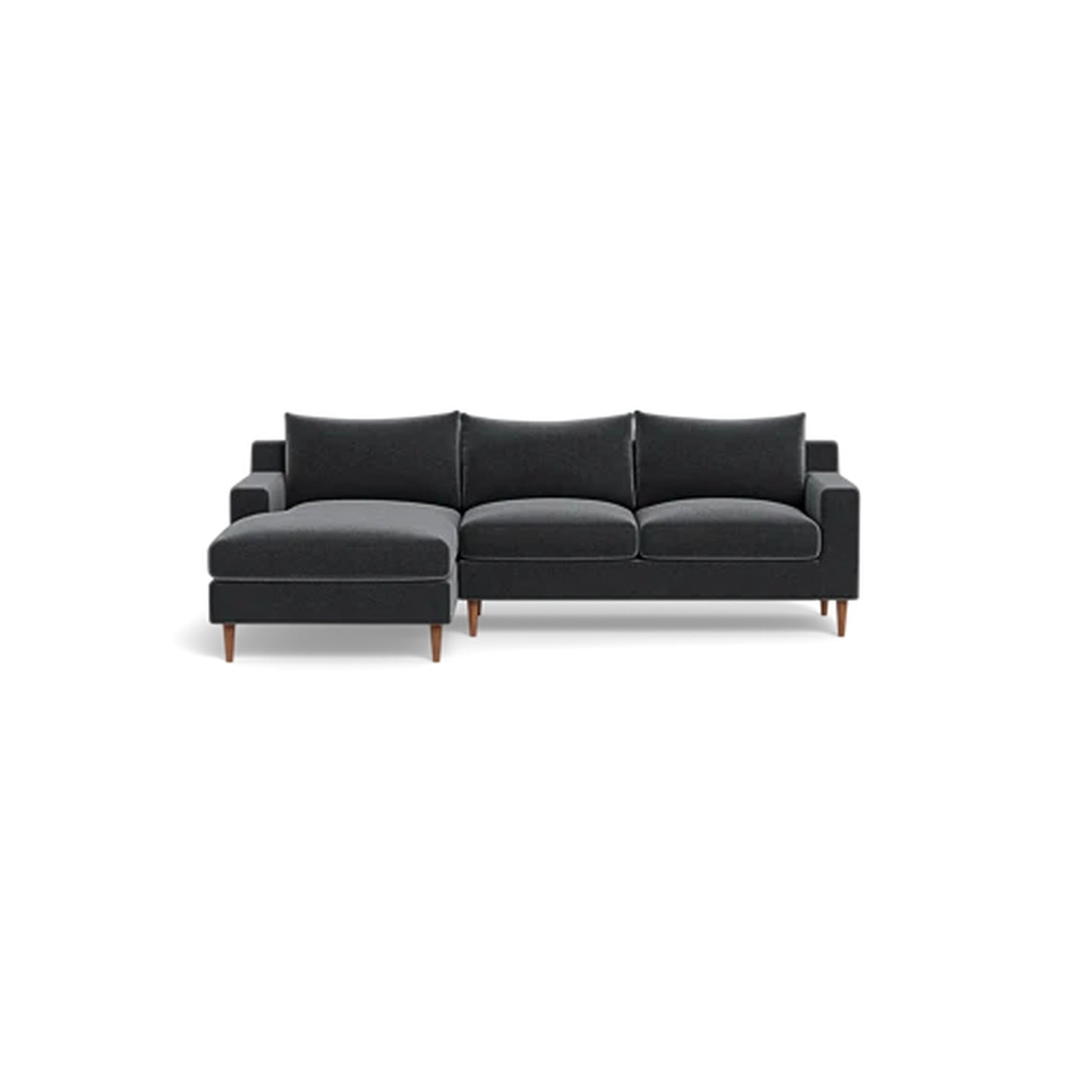 Sloan 3-Seat Left Chaise Sectional Standard Depth — Compact Chaise