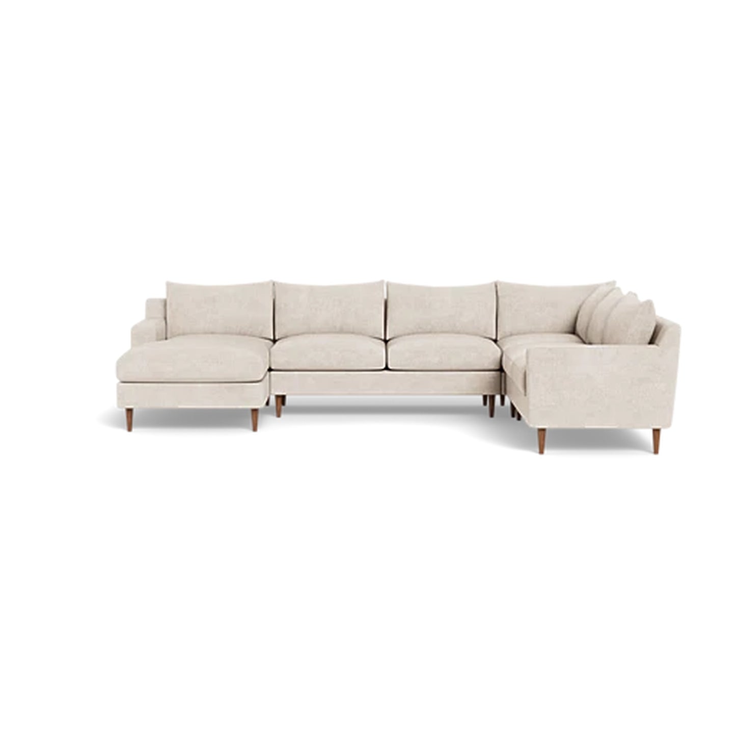 Sloan 5-Seat Corner Sectional Sofa with Left Chaise Standard Depth — Standard Chaise