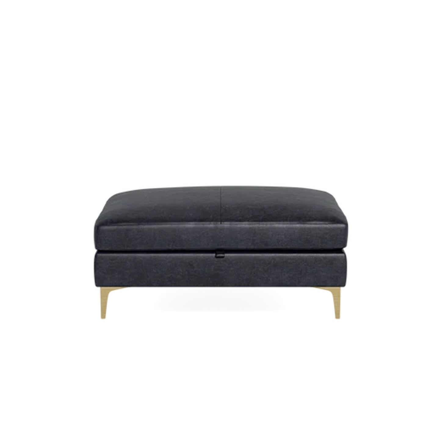 Sloan Leather Storage Ottoman