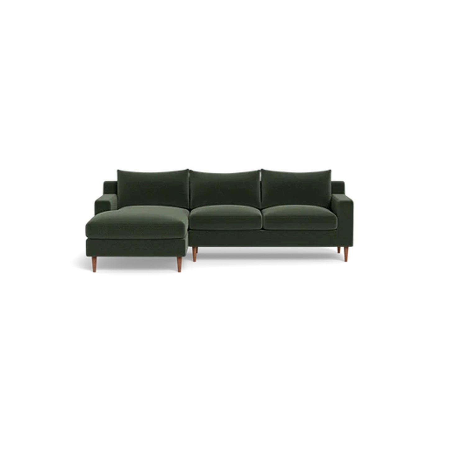 Sloan 3-Seat Left Chaise Sectional Deep Seat — Compact Chaise