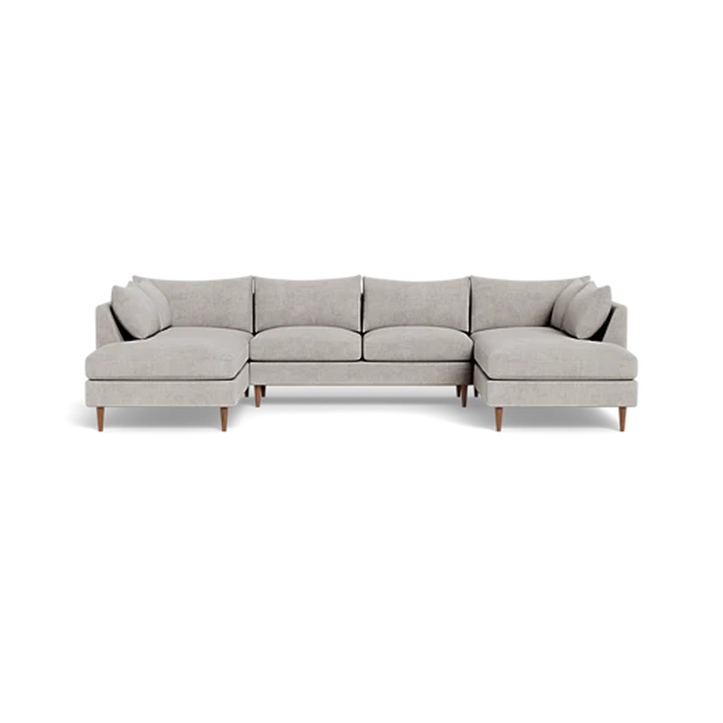 Sloan 4-Seater U-Chaise Sectional Standard Depth Symmetrical Peninsula (Copy)