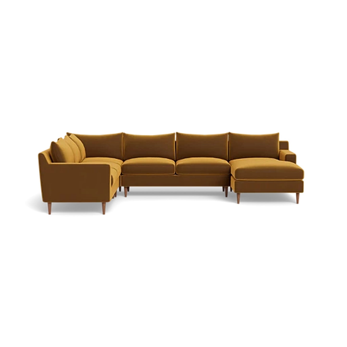 Sloan 5-Seat Corner Sectional Sofa with Right Chaise Deep Seat — Standard Chaise