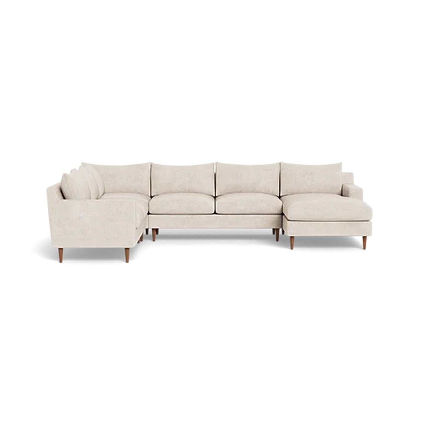 Sloan 5-Seat Corner Sectional Sofa with Right Chaise Standard Depth — Standard Chaise