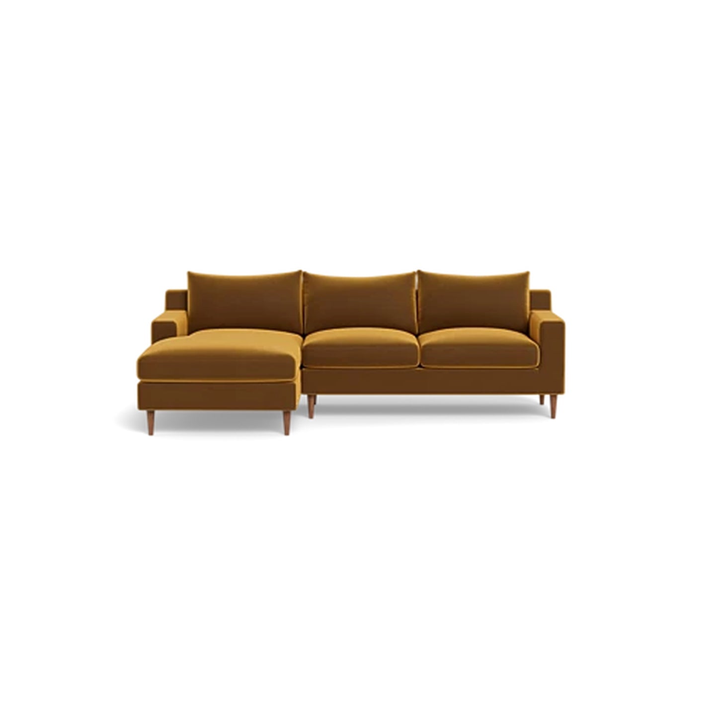 Sloan 3-Seat Left Chaise Sectional Standard Depth — Compact Chaise