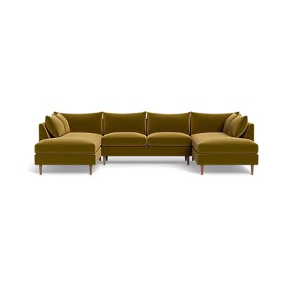 Sloan 4-Seater U-Chaise Sectional Standard Depth Symmetrical Peninsula (Copy)