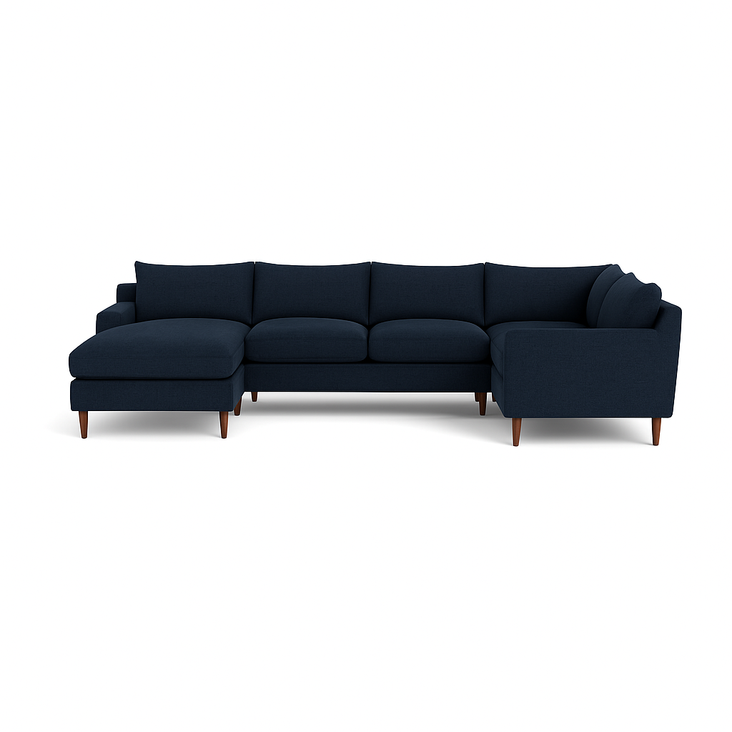 Sloan 5-Seat Corner Sectional Sofa with Left Chaise Standard Depth — Standard Chaise