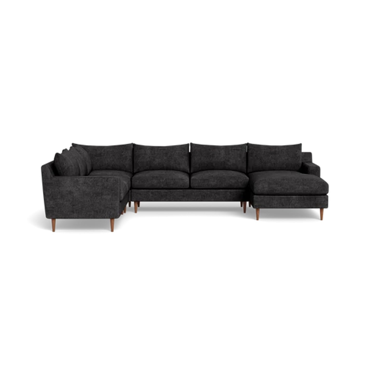 Sloan 5-Seat Corner Sectional Sofa with Right Chaise Standard Depth — Standard Chaise