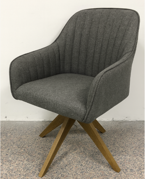 ACCENT CHAIR -SMOKY GREY