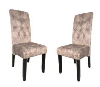 DINNING CHAIR-LIGHT WHITE PRINT