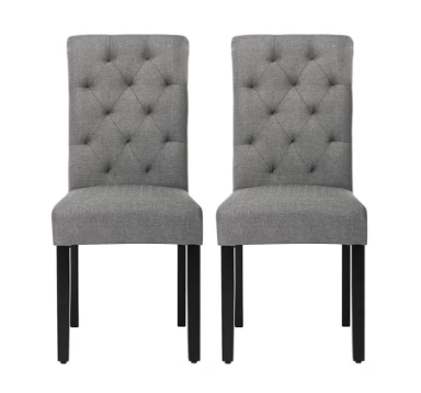 DINNING CHAIR -DARK GREY(2)