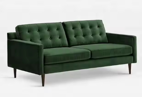3 Seater Sofa-Green Velvet